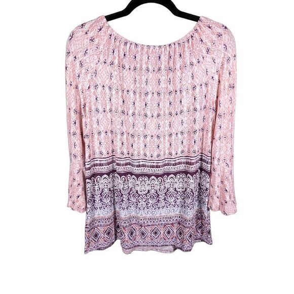 Only Nine 3/4 Sleeves Pink Top Women’s Size Small - Picture 2 of 4